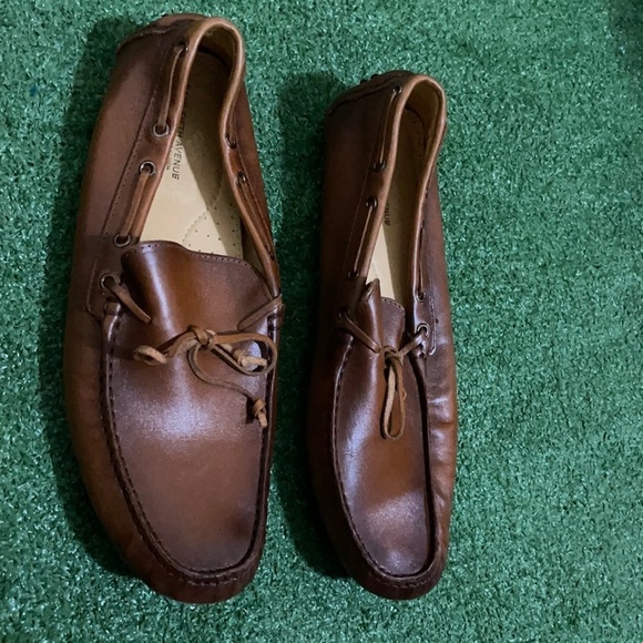 NWOB Saks Fifth Avenue Leather Driving  Loafers main image 3